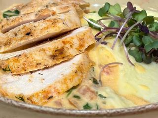 Pieczony Filet z Kurczaka z Puree