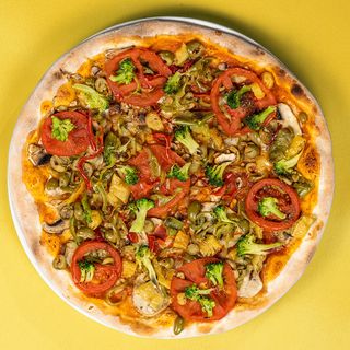 სამარხვო პიცა ბოსტნეულით პატარა