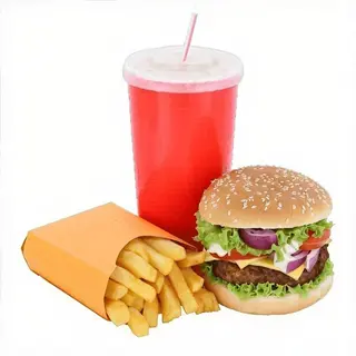 Menú de hamburguesa