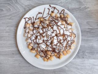 Zoccolette alla nutella e zucchero velo