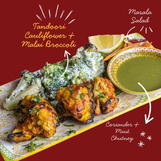 Conopida Tandoori si Malai Broccoli / Tandoori Cauliflower & Broccoli