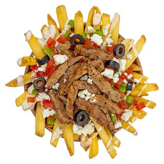Roasted Pork Gyros  Fries