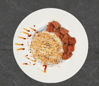 Riso bianco con manzo