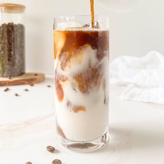 Iced caramel latte
