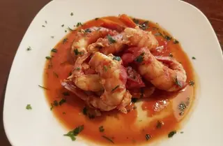 Gamberetti in salsa piccante