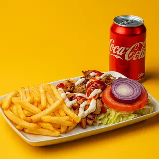 Порция Пилешки Дюнер +Coca-Cola (330ml)