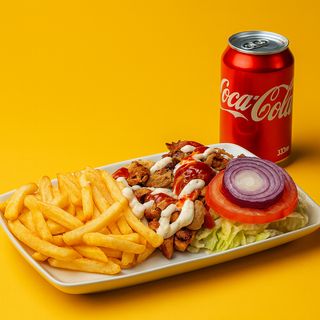 Порция Пилешки Дюнер +Coca-Cola (330ml)