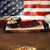 Опушени свински ребра на Big Green Egg (400г)