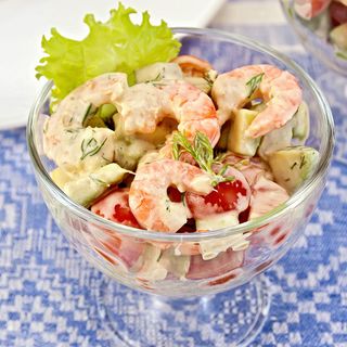 cocktail de crevettes et avocat