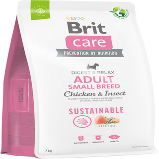 Brit Care Dog Sustainable Adult Small Breed з куркою та комахами 3 кг