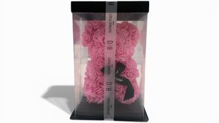 Kwiatowy miś różowy