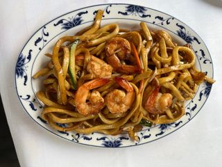 42. Spaghetti con mazzancolle