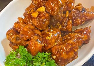 7. Bocconcini di maiale fritto in agrodolce