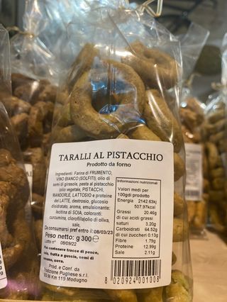 Taralli al pistacchio 300 g