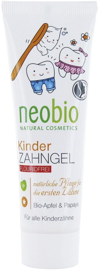 Żel do mycia zębów bez fluoru dla dzieci jabłko i papaja EKO 50 ml - NEOBIO