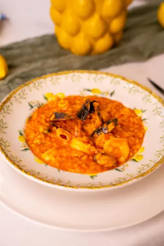 Risotto cu fructe de mare