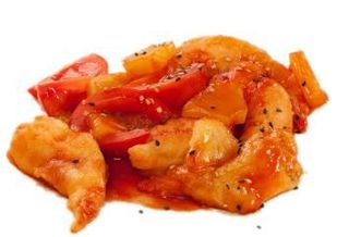 432 Gamberi con salsa agrodolce