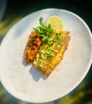 File de pastrav cu orez picant cu legume