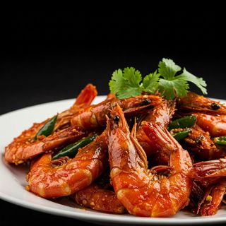 Dry Chilli Prawns