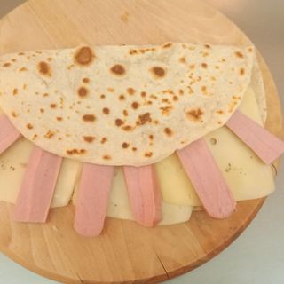 Piada baby con ketchup