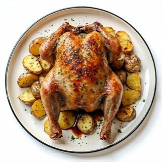 Pollo Girarrosto alla diavola con patate