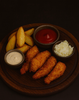 Meniu crunchy de pui 600g + bautura la alegere