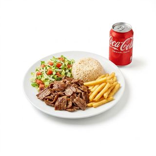 Menú Plato Kebab Con Arroz