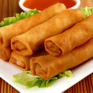 Beef spring rolls