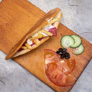 Мини тост с луканка 1бр