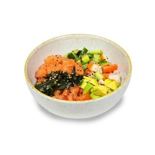 Poke de salmón y atún