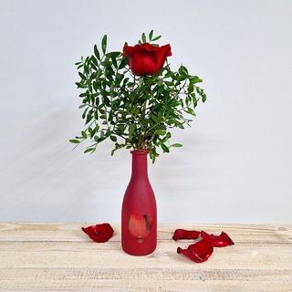 Botellita de Amor. 1 Rosa