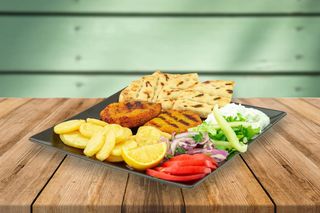 Bifteki de legume farfurie