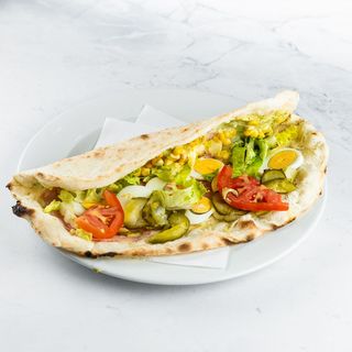 Veliki topli sendvič šunka i sir