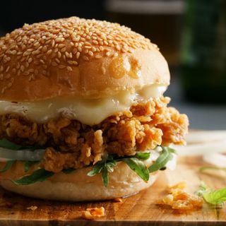 Хамбургер Зенкър с картофи