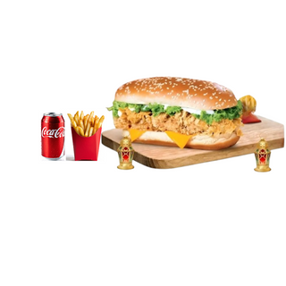 Crunchy Supreme Combo (2 Supreme Burgers + Coke +Fries)