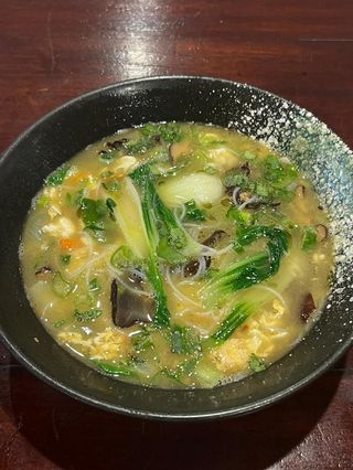 Sopa De Fideos De Arroz Vegetal