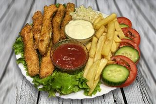 Meniu crispy la farfurie