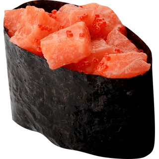 Гункан з лососем (1шт/40г)