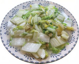 Wok de col china al ajo