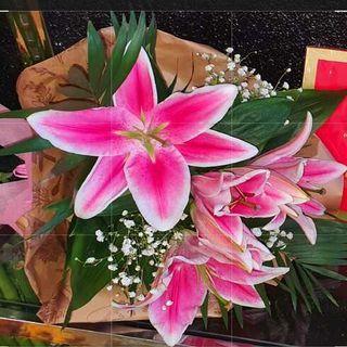 Ramo Lilium Tonos Rosas