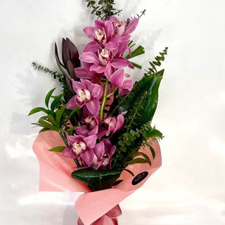 Ramo com Haste de Orquídea 