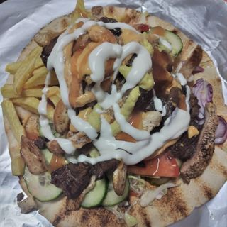 Shaorma de casa mixta picanta 