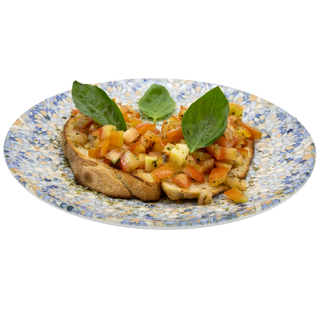 BRUSCHETTA DE TOMATE FRESCO Y ALBAHACA 