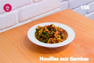 Nouilles aux Gambas