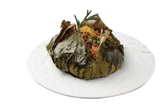 Riso glutinoso in foglia di loto