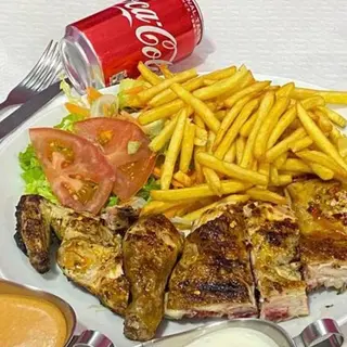 Menu Frango Assado Inteiro Com 2 Bebidas Por 2 Pessoas