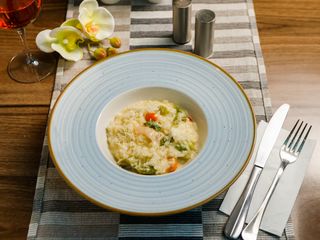 Risotto cu creveti si sparanghel