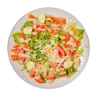 Салат Цезар з червоною рибою (150г)