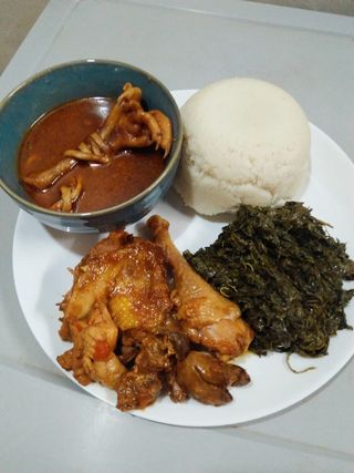 Kuku Kienyeji With Ugali