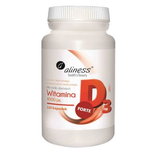 Witamina D3 Forte 4000 j.m. 120 kapsułek Aliness